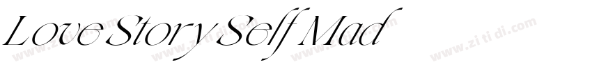 Love Story Self Mad字体转换